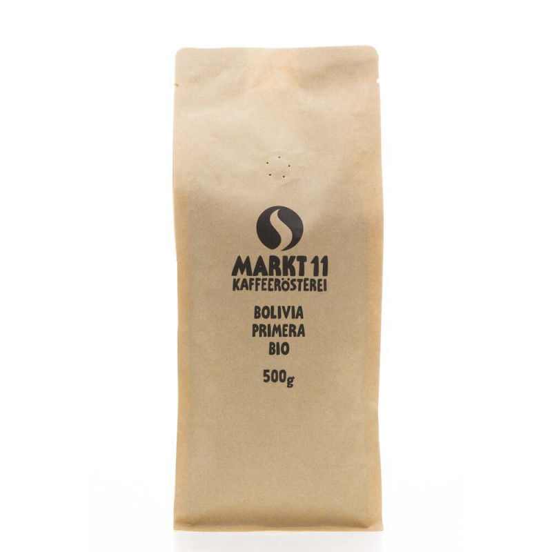 Bio-Kaffee Bolivia Primera 500g ganze Bohne biozertifizierten Kaffee aus Südamerika online kaufen