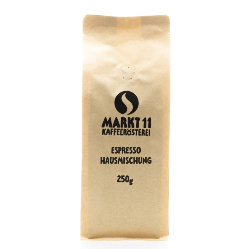 Kaffee Espresso Hausmischung 250g - Kaffee Shop Markt 11