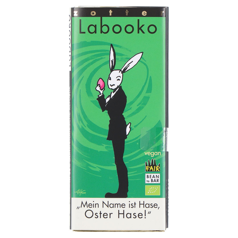 Zotter Schokolade - Mein Name ist Hase, Osterhase -  Kaffee Shop Markt 11