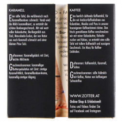 Zotter Schokolade "Dankeschön" - Aufgeklappt -  Kaffeerösterei Markt 11