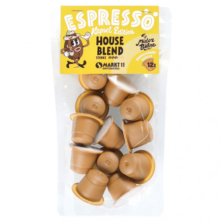 Markt 11 Espressokapseln -  House Blend - 100 % kompostierbar