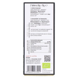 Schokotafeln "Süße Weihnachten" - Zotter Schokolade - Rückseite