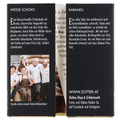 Schokotafeln "Süße Weihnachten" - Zotter Schokolade - Innen