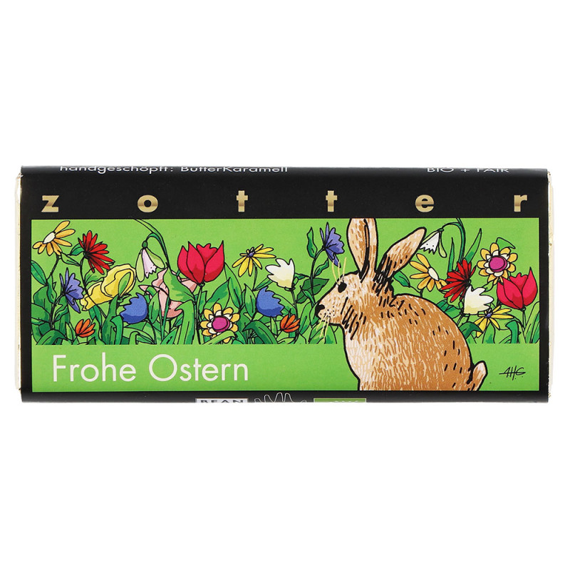 Zotter Schokolade "Frohe Ostern" - Verpackung