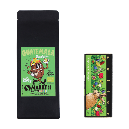 Osterkaffee Guatemala Bio und Zotter Schokolade -  Markt 11 Kaffee Shop