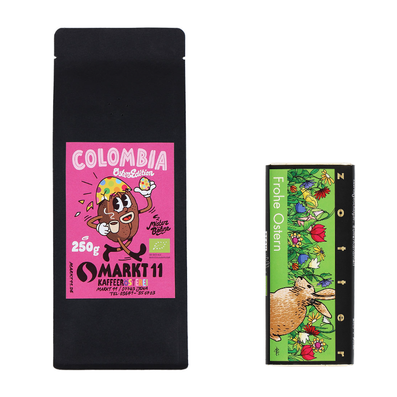 Osterbox Osterkaffee Colombia Bio und Zotter Schokolade-  Markt 11 Kaffee Shop