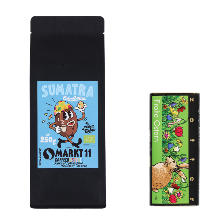 Osterbox Osterkaffee Sumatra Bio und Zotter Schokolade -  Markt 11 Kaffee Shop
