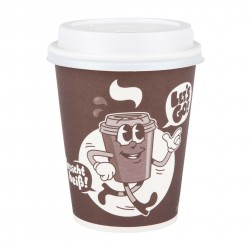 "Let´s Go" 50 Kaffeebecher 200ml inkl. Deckel