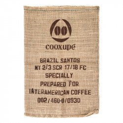 Kaffeesack aus Jute - Brasil Santos